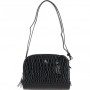 Маленькая женская сумочка из кожи под крокодила Ashwood C57 BLACK/CROC
