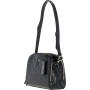 Маленькая женская сумочка из кожи под крокодила Ashwood C57 BLACK/CROC