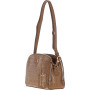 Рыжая сумочка с кожи под крокодила Ashwood C57 TAN/CROC
