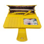 Жёлтый женский кошелёк из фактурной кожи Ashwood J53 AURORA