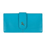 Блакитний жіночий гаманець із фактурної шкіри Ashwood Ashwood J53 BLUE ATOLL