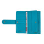 Блакитний жіночий гаманець із фактурної шкіри Ashwood Ashwood J53 BLUE ATOLL