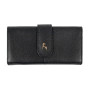 Черный женский кошелёк из фактурной кожи Ashwood Ashwood J53 BLACK