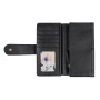 Черный женский кошелёк из фактурной кожи Ashwood Ashwood J53 BLACK
