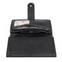 Черный женский кошелёк из фактурной кожи Ashwood Ashwood J53 BLACK