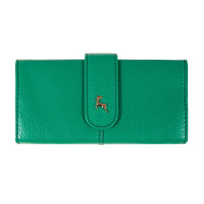 Зелений жіночий гаманець із фактурної шкіри Ashwood Ashwood J53 GUMDROP-GREEN