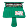 Зелений жіночий гаманець із фактурної шкіри Ashwood Ashwood J53 GUMDROP-GREEN