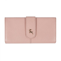 Пудровый женский кошелёк из кожи Ashwood Ashwood J53 PEACH WHIP