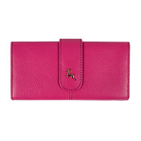 Розовый женский кошелёк из кожи Ashwood Ashwood J53 RASPBERRY-SORBET