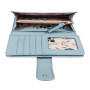 Блакитний жіночий шкіряний гаманець Ashwood Ashwood J53 WINTER SKY