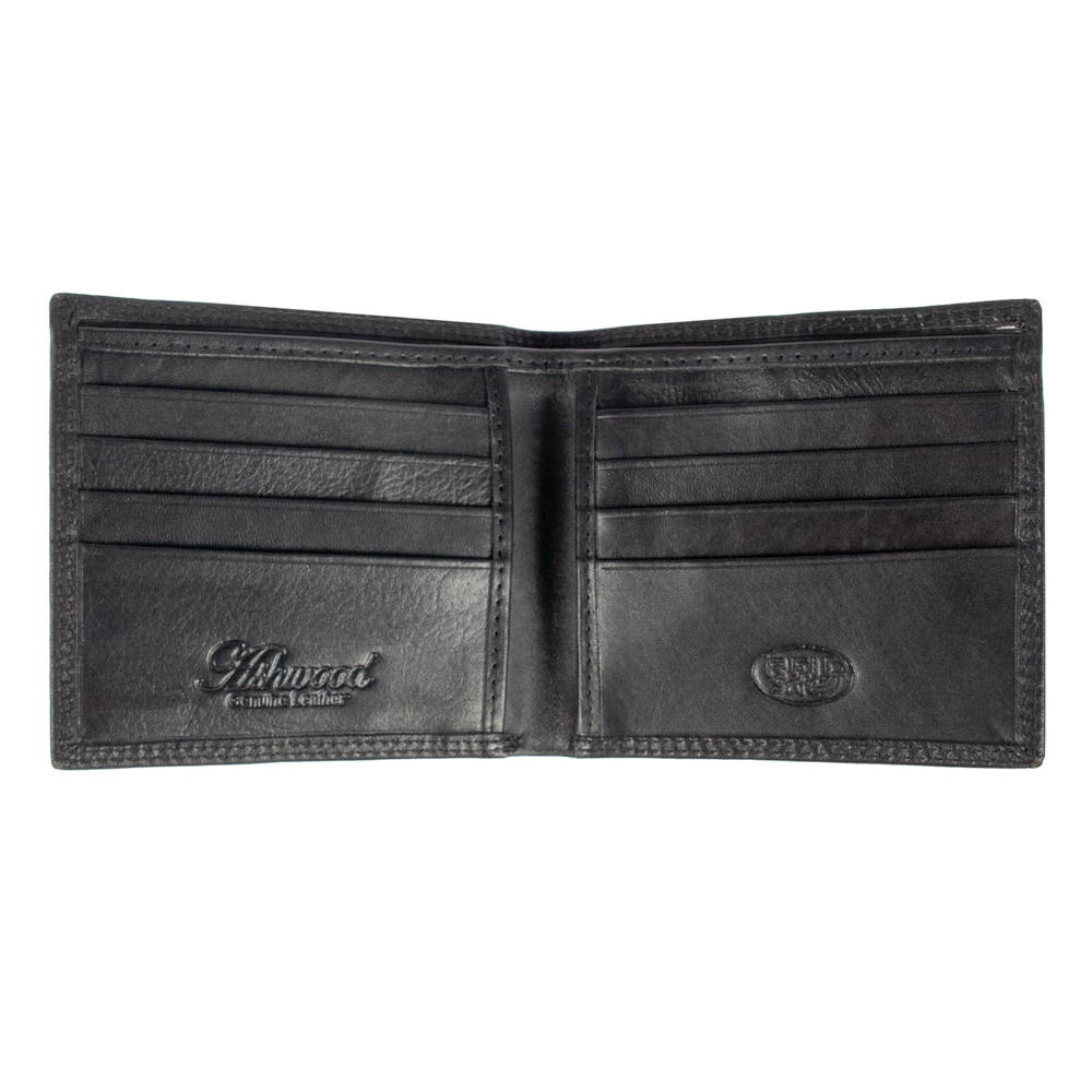 Мужской кожаный портмоне Ashwood 1211 VT Black