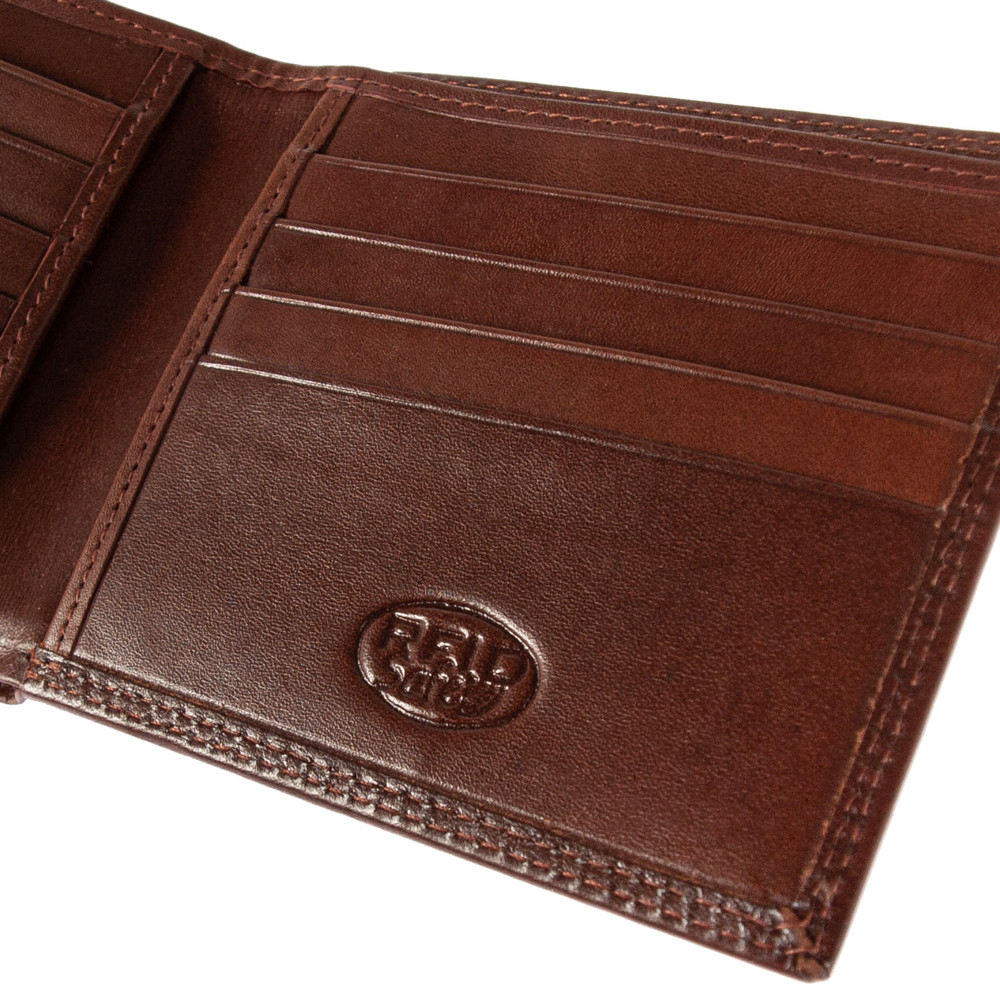 Маленький мужской кожаный кошелёк Ashwood 1211 VT Tan