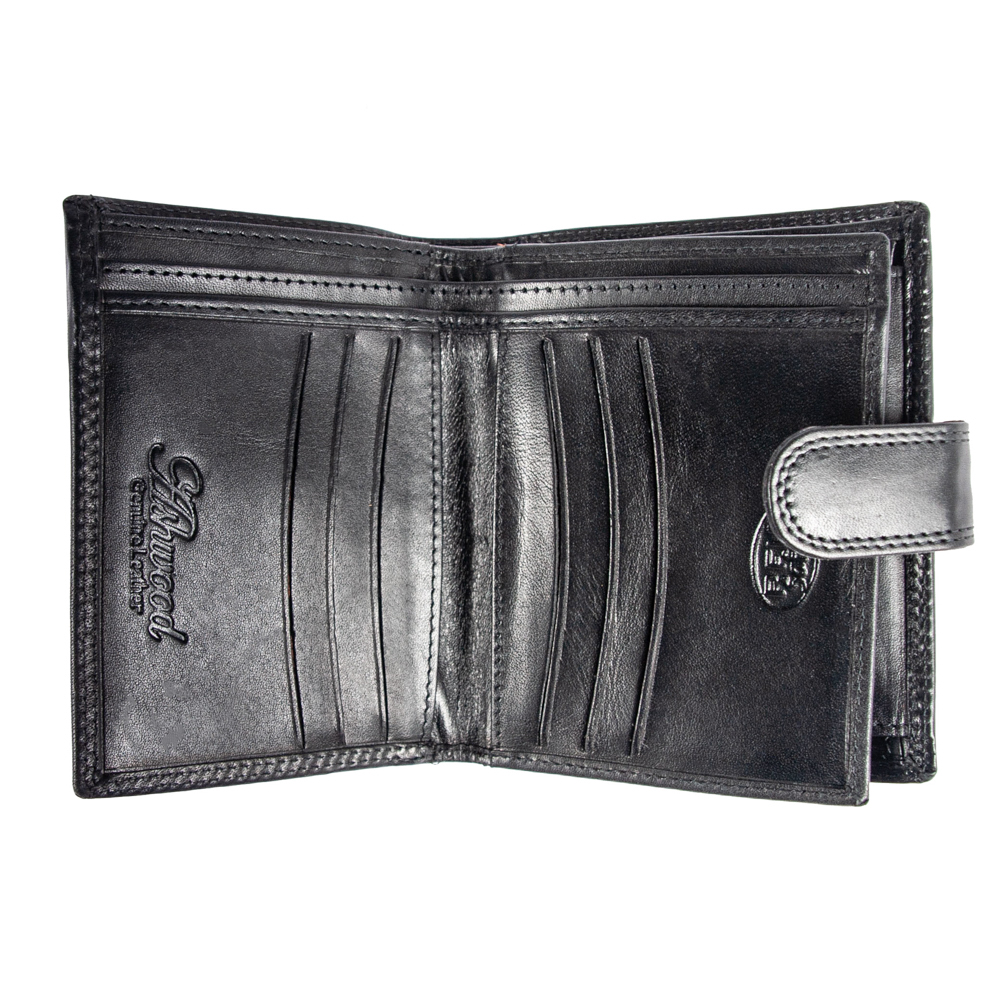 Кошелёк мужско из натуральной кожи Ashwood 1246 VT Black