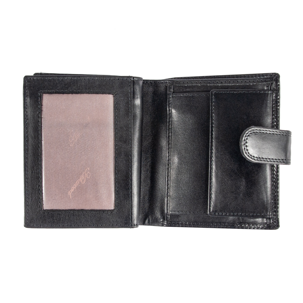 Кошелёк мужско из натуральной кожи Ashwood 1246 VT Black