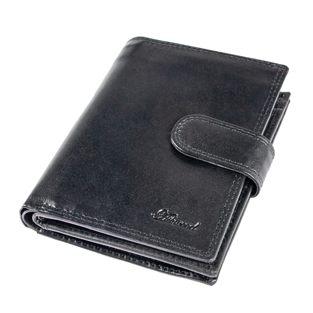 Кошелёк мужско из натуральной кожи Ashwood 1246 VT Black