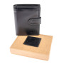 Кошелёк мужско из натуральной кожи Ashwood 1246 VT Black