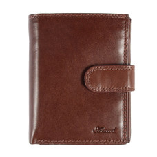 Кожаный мужской кошелёк коньячного цвета Ashwood 1246 VT Tan