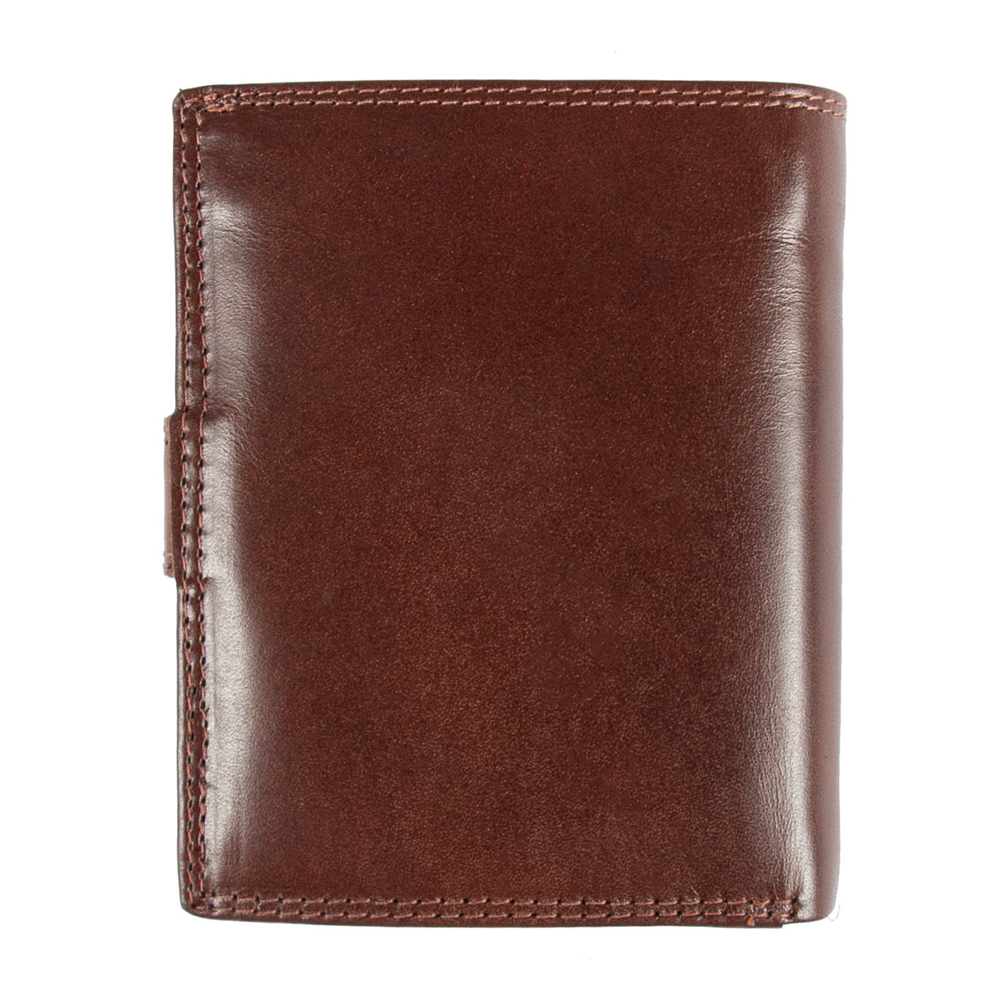 Кожаный мужской кошелёк коньячного цвета Ashwood 1246 VT Tan