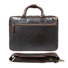 Шкіряна сумка для ноутбука та паперів Ashwood K46 Brown