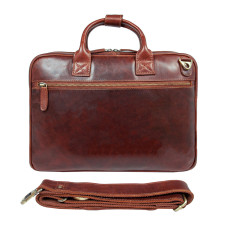 Шкіряна сумка для документів Ashwood K46 Chestnut