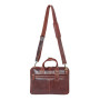 Шкіряна сумка для документів Ashwood K46 Chestnut