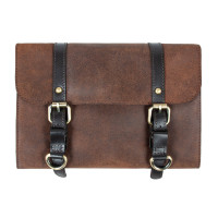 Коричневый кожаный нессесер Ashwood LIAM Oil Brown