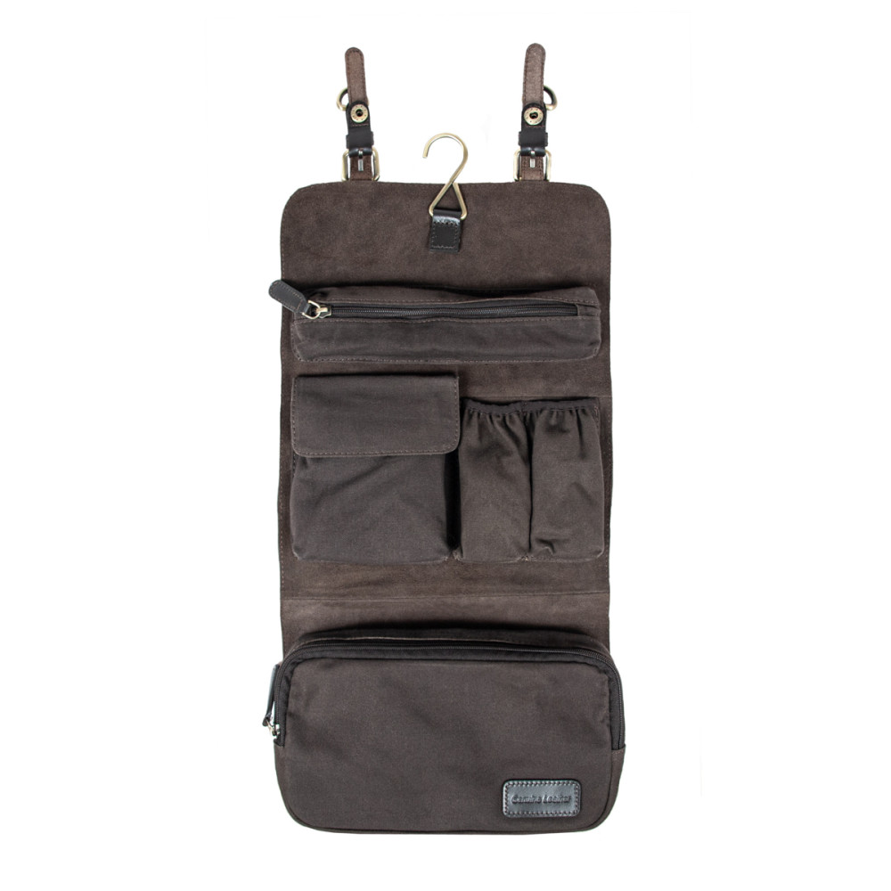 Коричневый кожаный нессесер Ashwood LIAM Oil Brown