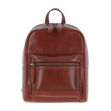 Женский кожаный мини-рюкзак Ashwood T87 Chestnut - светло-коричневый