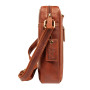 Брендова шкіряна сумка через плече Ashwood K42 Chestnut