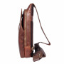 Нагрудная кожаная сумка-слинг Ashwood K43 Chestnut