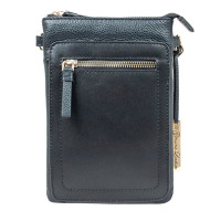 Шкіряна сумка для телефона Ashwood AZ71 Black