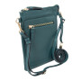 Зелёная кожаная сумка для смартфона Ashwood AZ71 Green