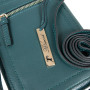 Зелёная кожаная сумка для смартфона Ashwood AZ71 Green