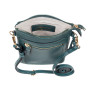 Зелёная кожаная сумка для смартфона Ashwood AZ71 Green