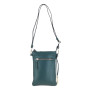 Зелёная кожаная сумка для смартфона Ashwood AZ71 Green