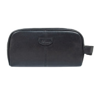 Чёрный кожаный нессесер Ashwood T78 Black