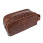 Кожаный нессесер коричневого цвета Ashwood T78 Chestnut
