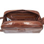 Кожаный нессесер коричневого цвета Ashwood T78 Chestnut