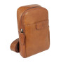 Мужская нагрудная сумка из натуральной кожи Ashwood T75 Honey