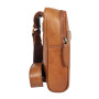 Мужская нагрудная сумка из натуральной кожи Ashwood T75 Honey