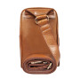 Мужская нагрудная сумка из натуральной кожи Ashwood T75 Honey