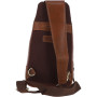 Чоловічий шкіряний рюкзак-слінг Ashwood M53 Cognac