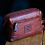 Рудий шкіряний несесер для чоловіків Ashwood 4557 TAN