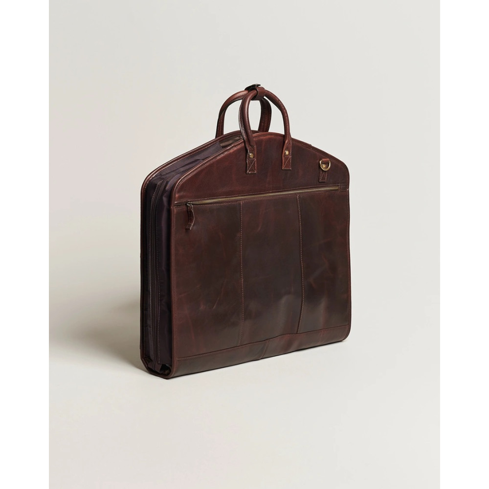 Мужской дорожний портплед из натуральной кожи Ashwood Carrier Brown