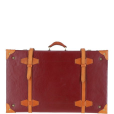 Большой кожаный чемодан Ashwood VIN-22 Red