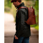 Мужской рюкзак из натуральной кожи Ashwood K47 Chestnut