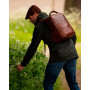 Мужской рюкзак из натуральной кожи Ashwood K47 Chestnut
