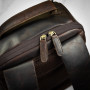 Міський шкіряний рюкзак коричневого Ashwood K47 brn