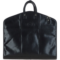 Кожаный портплед чёрного цвета Ashwood Carrier Black