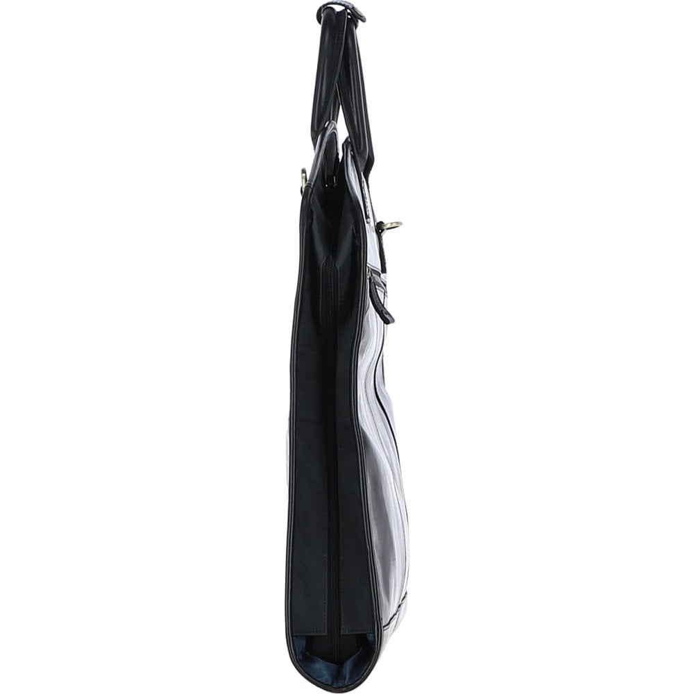 Кожаный портплед чёрного цвета Ashwood Carrier Black